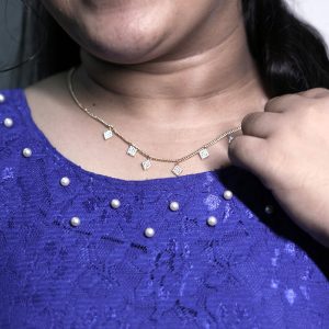 Elegant Diamond Drop Necklace